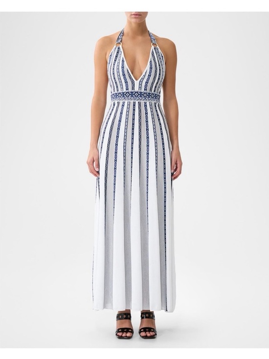 Camilla Dresses & Skirts - Camilla Halter Knit Dress with Silk Tie